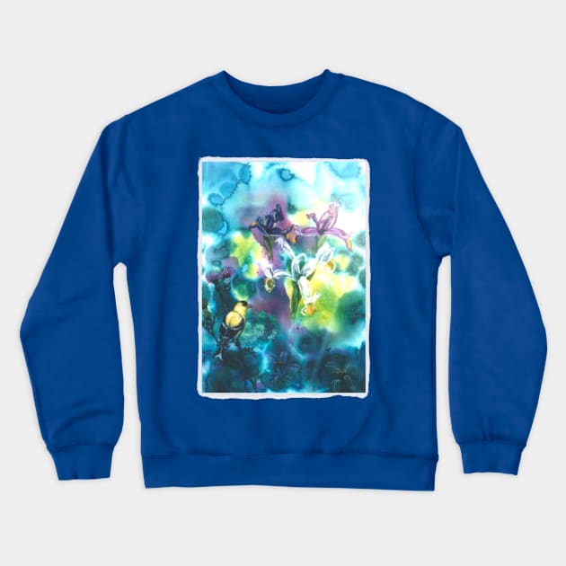 Iris Finch Crewneck Sweatshirt by Seaprite